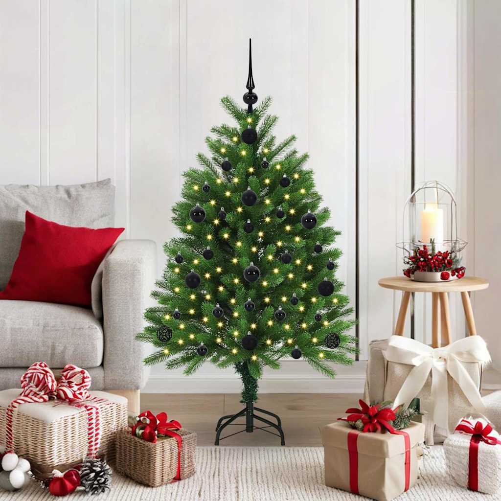 VidaXL Sapin de Noël avec 150 LED avec standard vert 120 cm PE