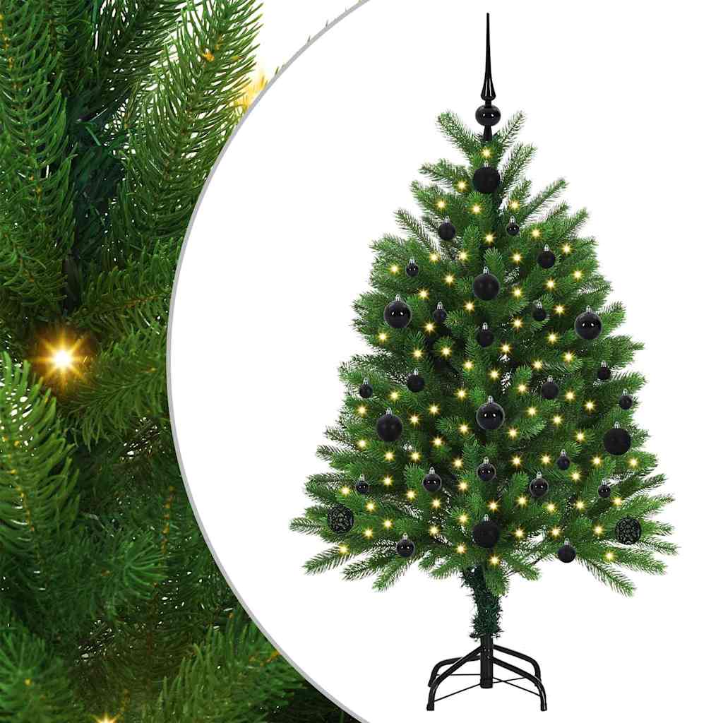 VidaXL Sapin de Noël avec 150 LED avec standard vert 120 cm PE