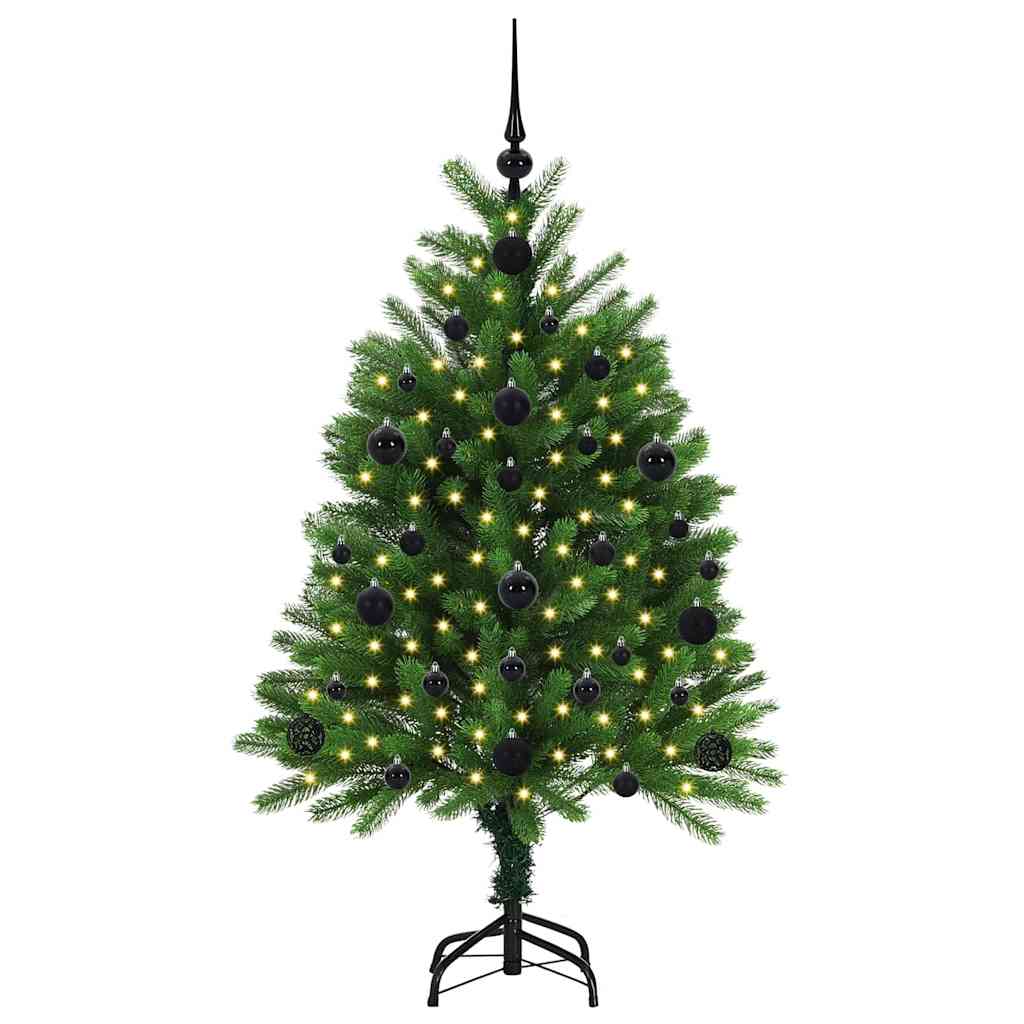 VidaXL Sapin de Noël avec 150 LED avec standard vert 120 cm PE