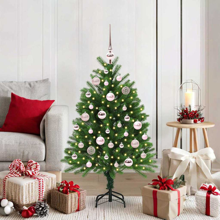 VidaXL Sapin de Noël avec 150 LED avec standard vert 120 cm PE