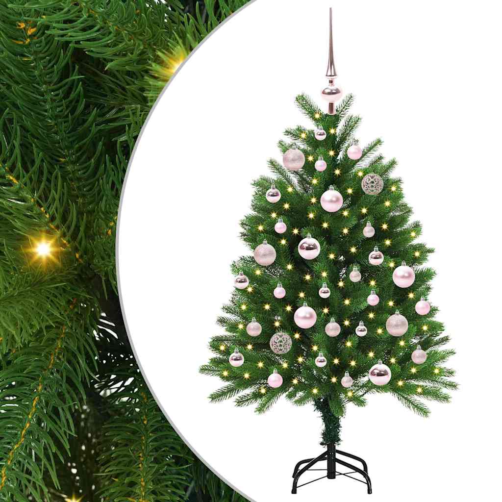 VidaXL Sapin de Noël avec 150 LED avec standard vert 120 cm PE