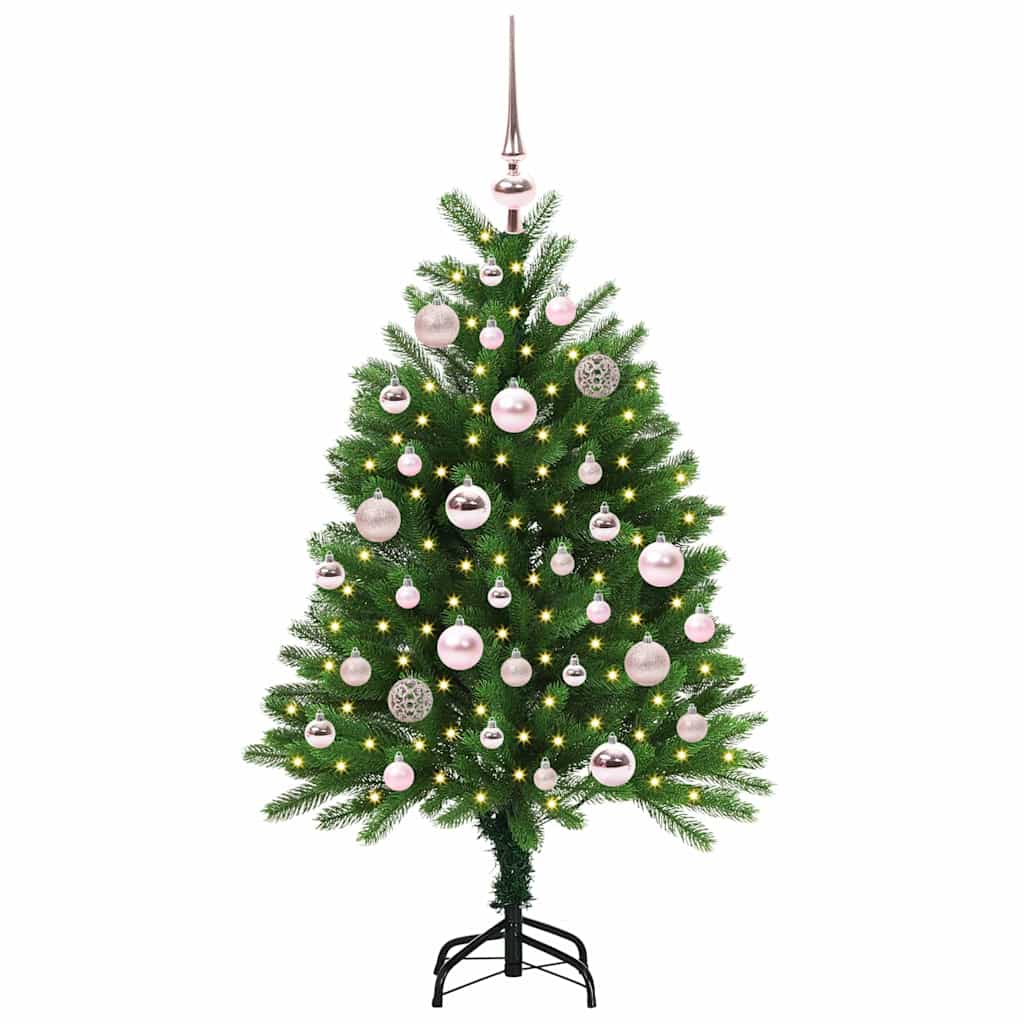 VidaXL Sapin de Noël avec 150 LED avec standard vert 120 cm PE