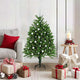 VidaXL Sapin de Noël avec 150 LED avec standard vert 120 cm PE