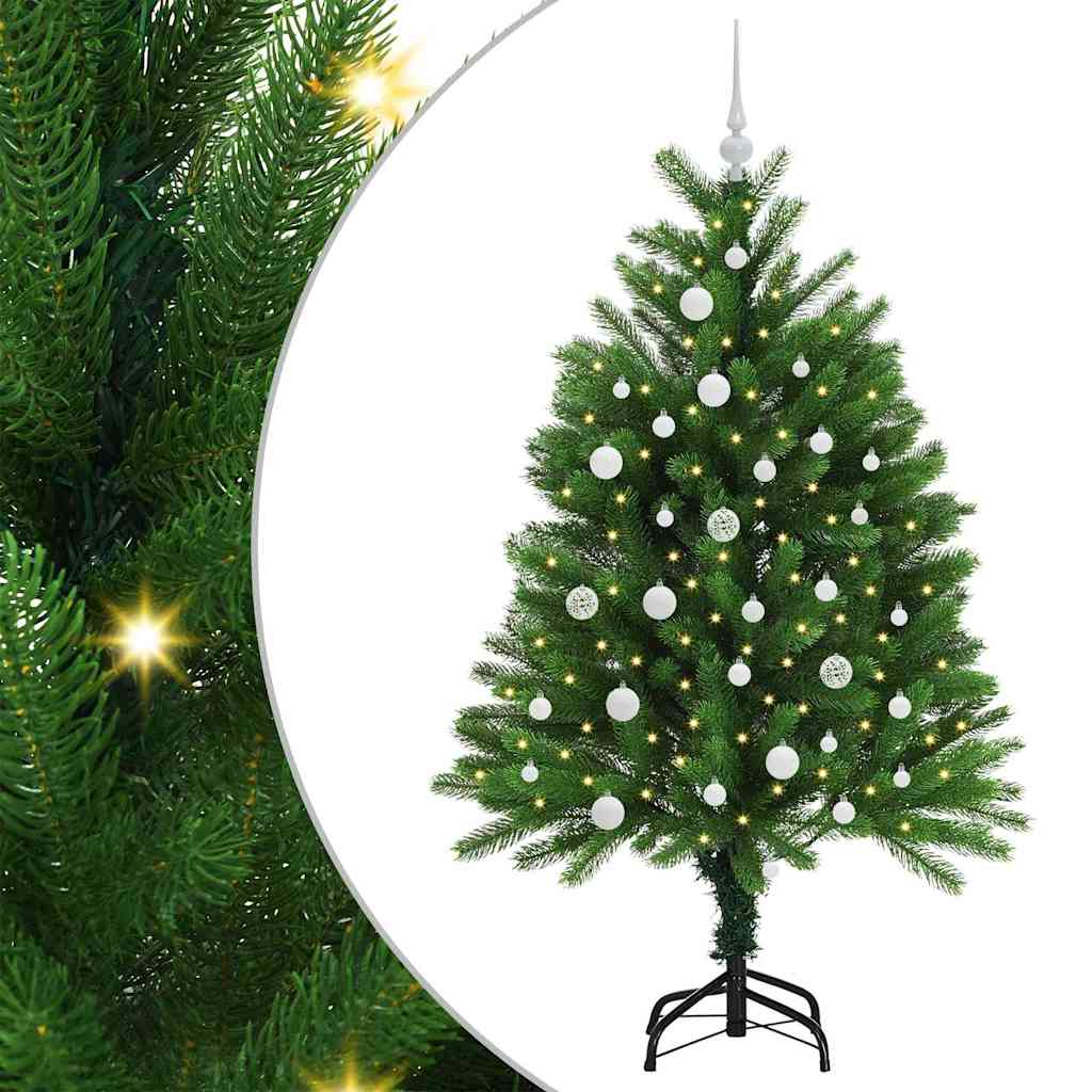 VidaXL Sapin de Noël avec 150 LED avec standard vert 120 cm PE