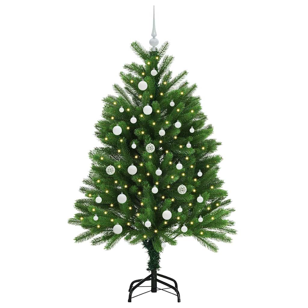 VidaXL Sapin de Noël avec 150 LED avec standard vert 120 cm PE