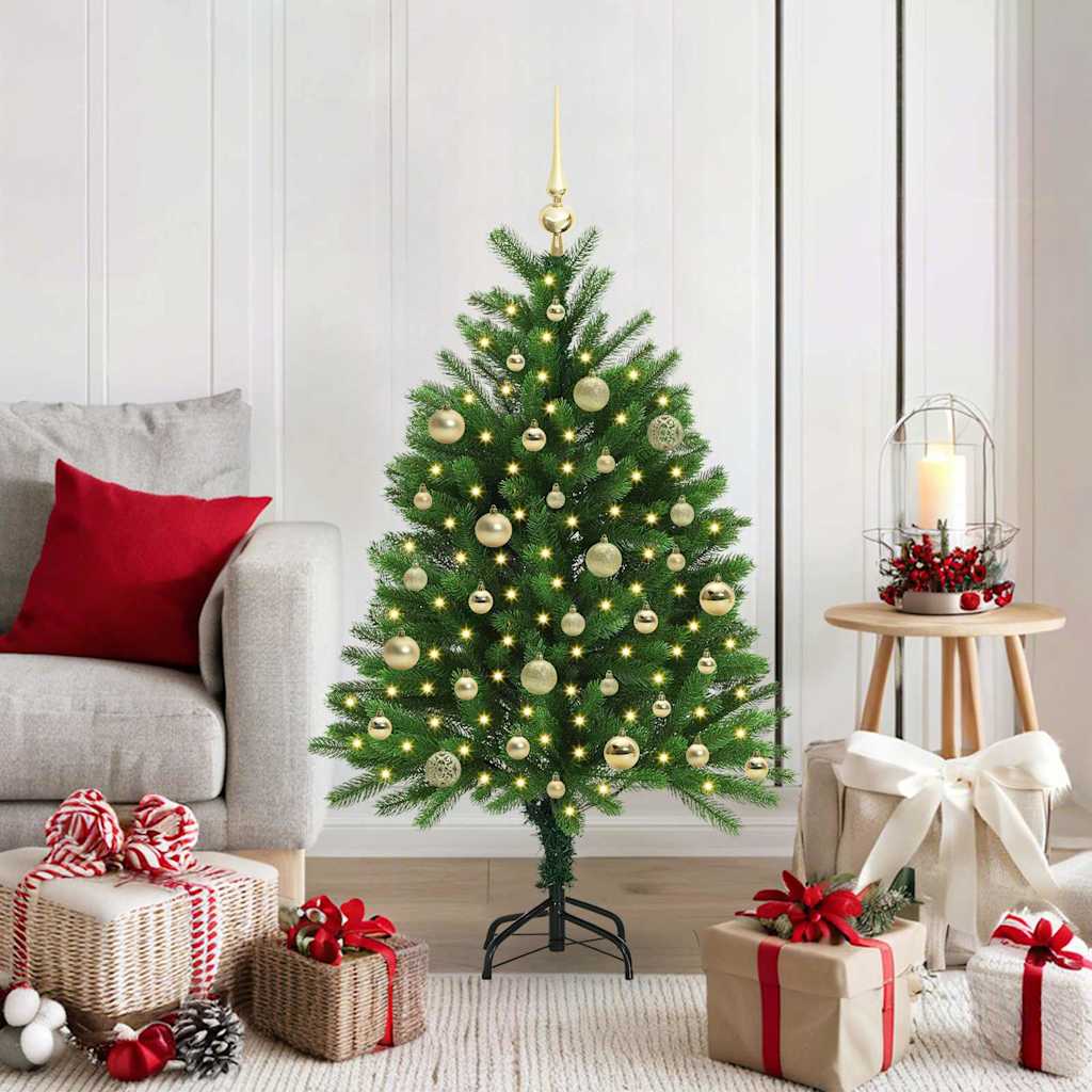 VidaXL Sapin de Noël avec 150 LED avec standard vert 120 cm PE