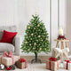 VidaXL Sapin de Noël avec 150 LED avec standard vert 120 cm PE