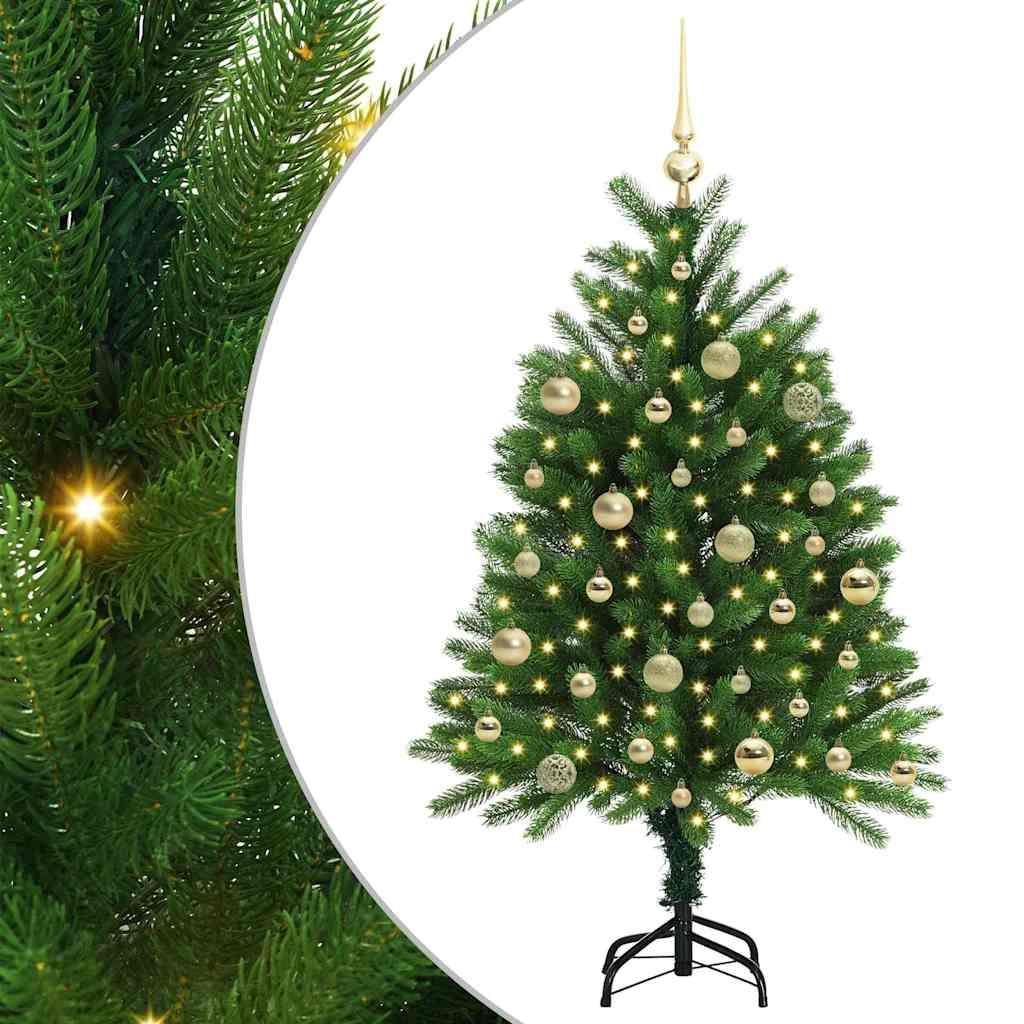 VidaXL Sapin de Noël avec 150 LED avec standard vert 120 cm PE