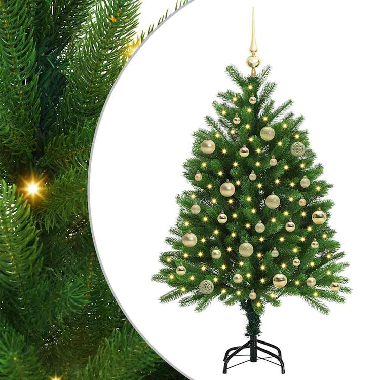 VidaXL Sapin de Noël avec 150 LED avec standard vert 120 cm PE
