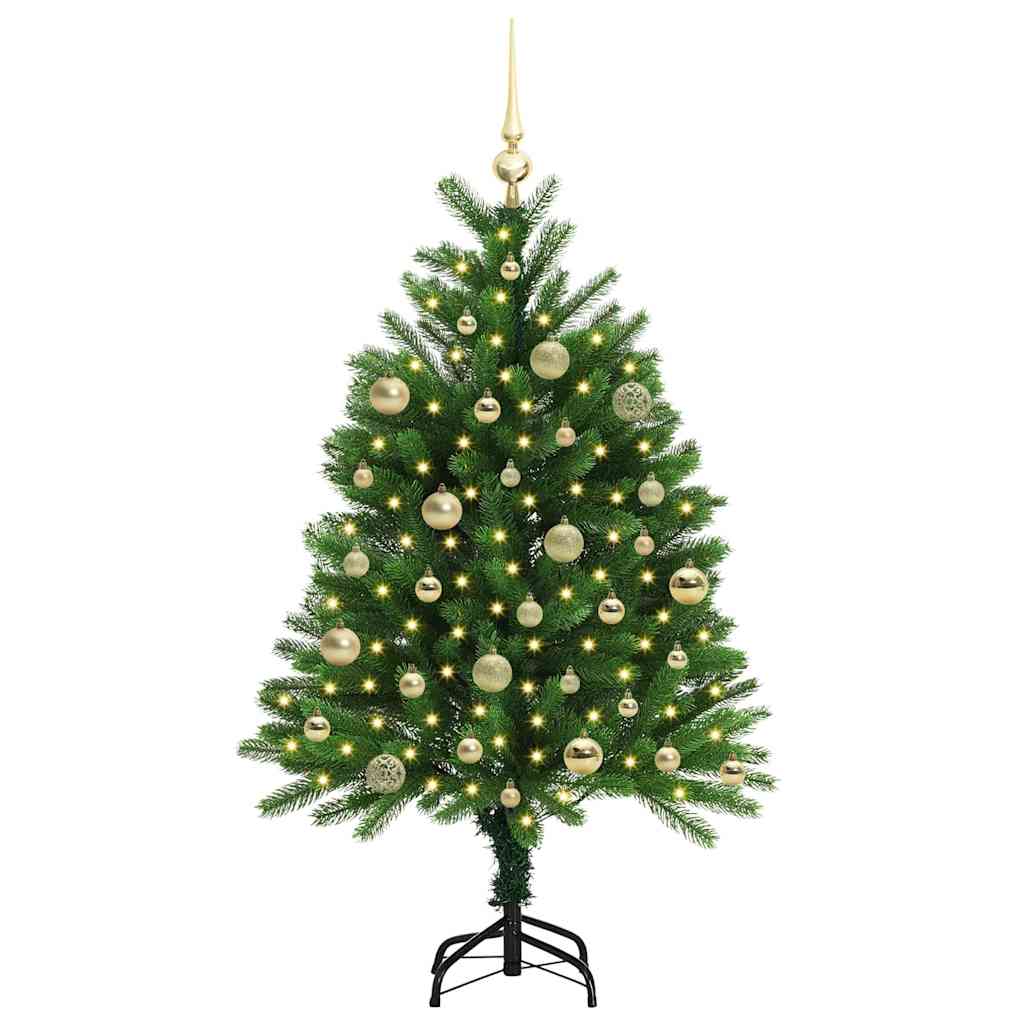VidaXL Sapin de Noël avec 150 LED avec standard vert 120 cm PE
