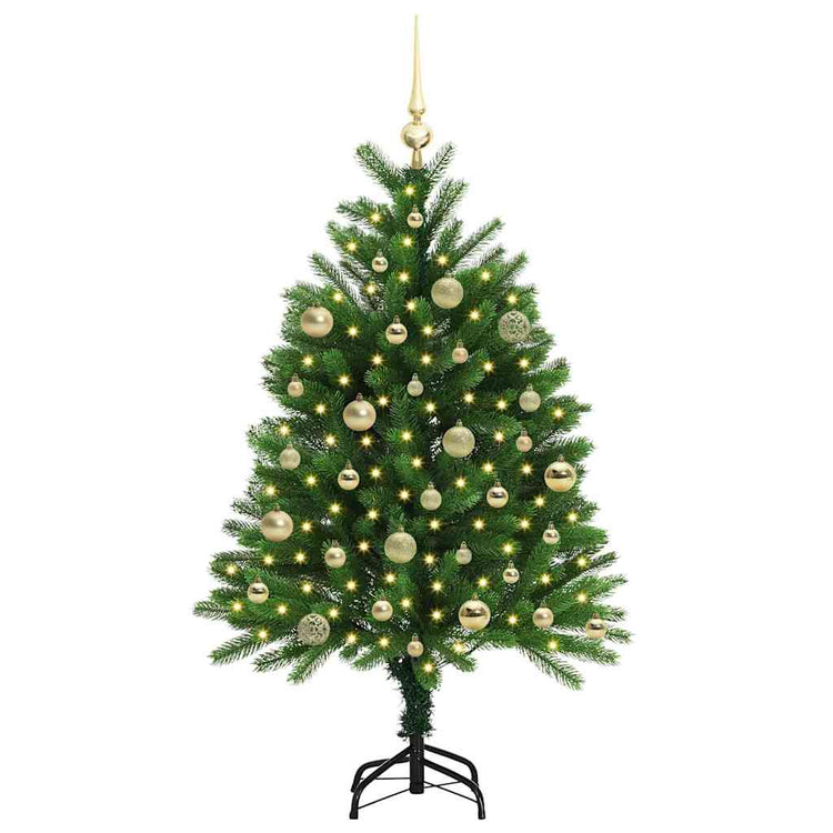 VidaXL Sapin de Noël avec 150 LED avec standard vert 120 cm PE