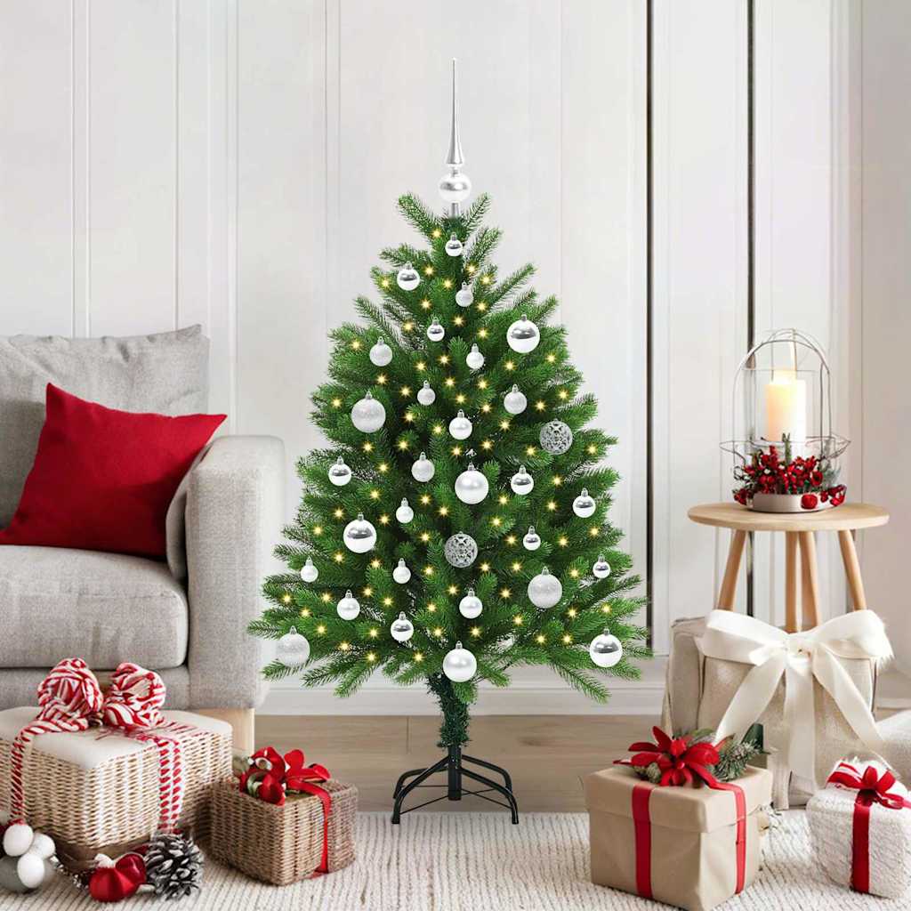 VidaXL Sapin de Noël avec 150 LED avec standard vert 120 cm PE