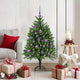 VidaXL Sapin de Noël avec 150 LED avec standard vert 120 cm PE