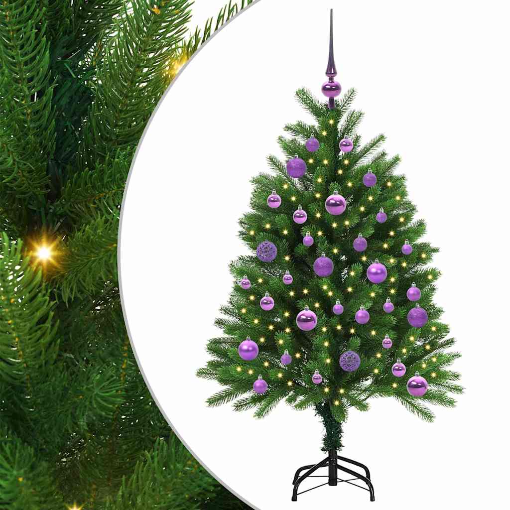 VidaXL Sapin de Noël avec 150 LED avec standard vert 120 cm PE