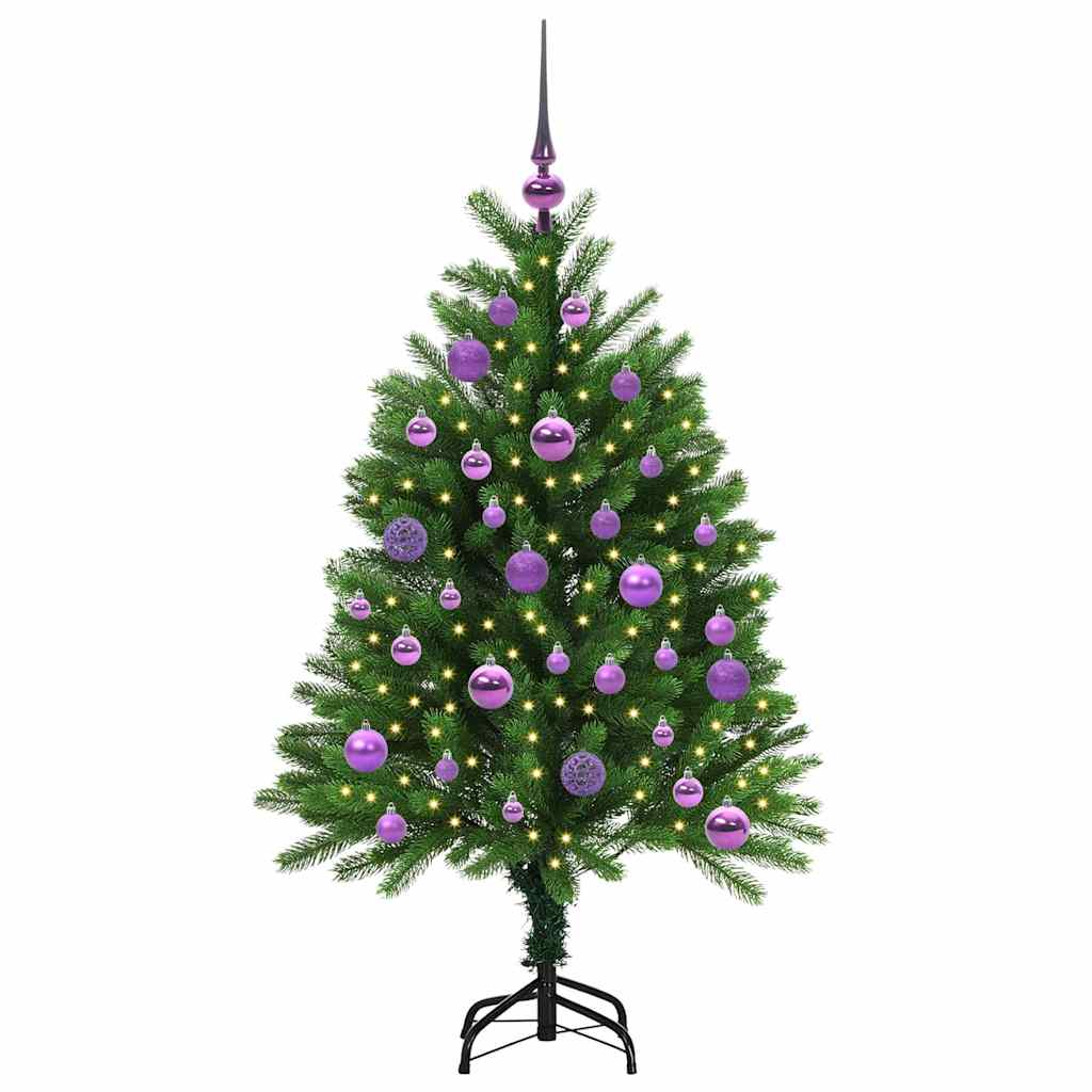 VidaXL Sapin de Noël avec 150 LED avec standard vert 120 cm PE