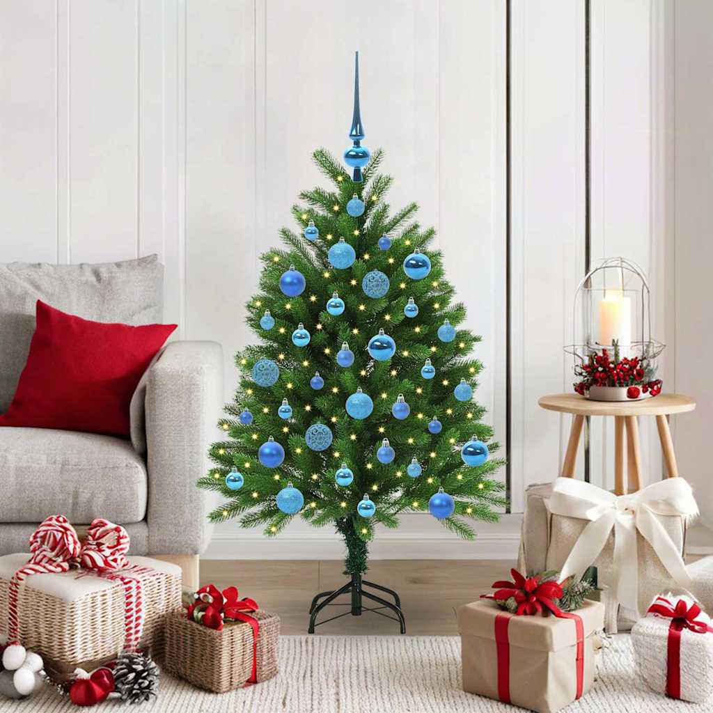 VidaXL Sapin de Noël avec 150 LED avec standard vert 120 cm PE