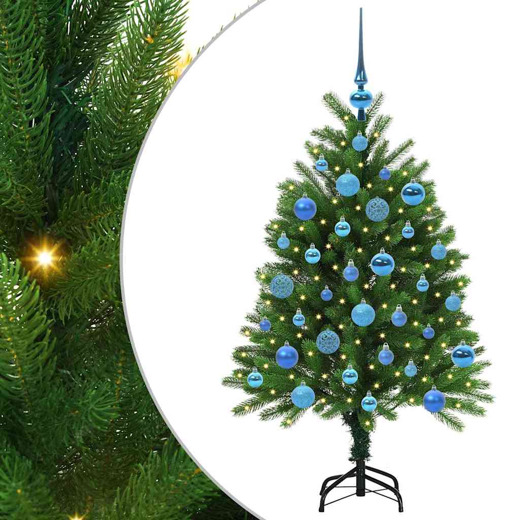 VidaXL Sapin de Noël avec 150 LED avec standard vert 120 cm PE