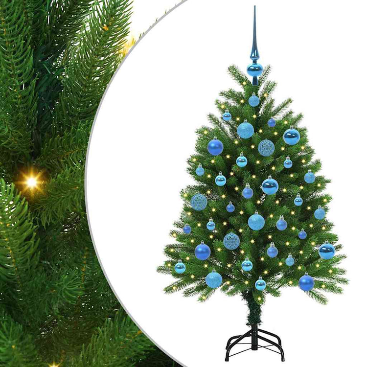 VidaXL Sapin de Noël avec 150 LED avec standard vert 120 cm PE