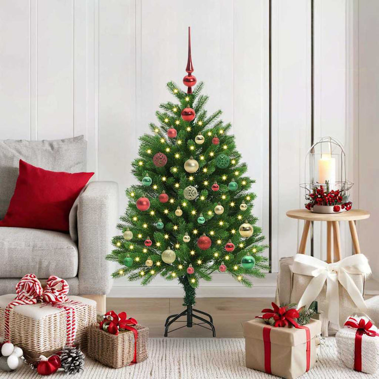 VidaXL Sapin de Noël avec 150 LED avec standard vert 120 cm PE