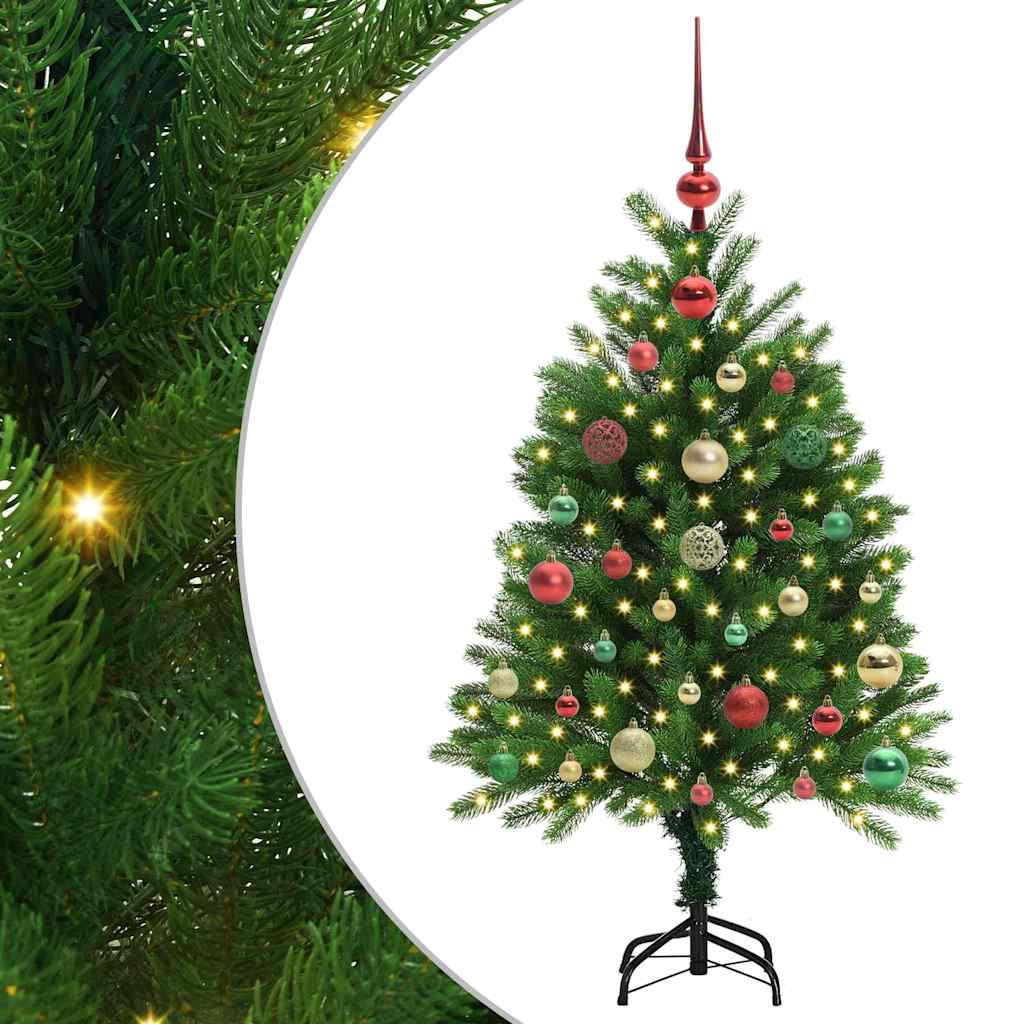 VidaXL Sapin de Noël avec 150 LED avec standard vert 120 cm PE