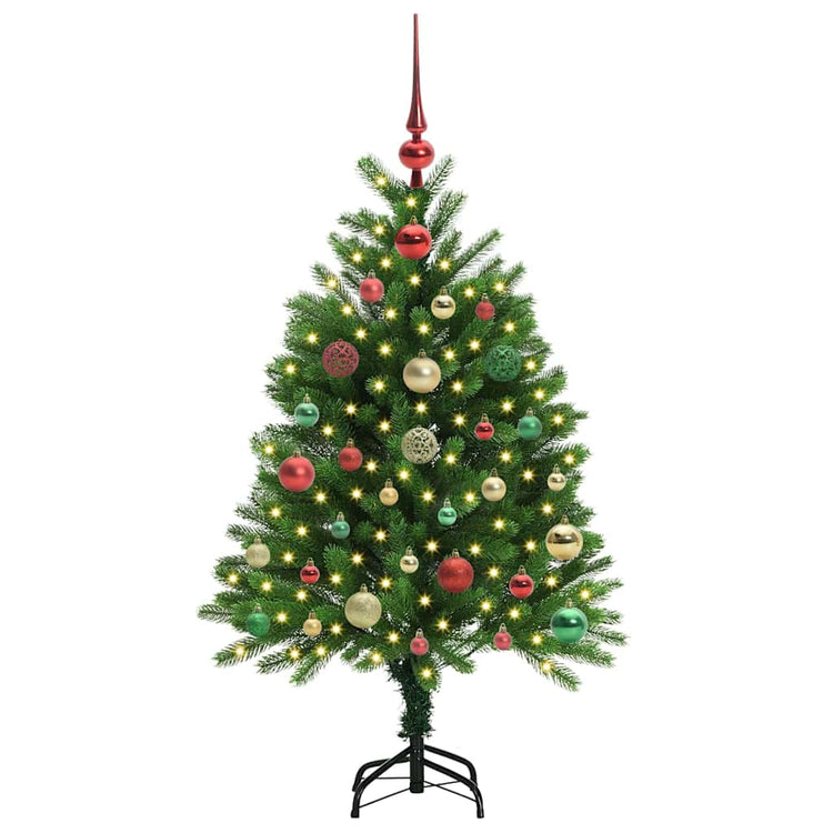 VidaXL Sapin de Noël avec 150 LED avec standard vert 120 cm PE