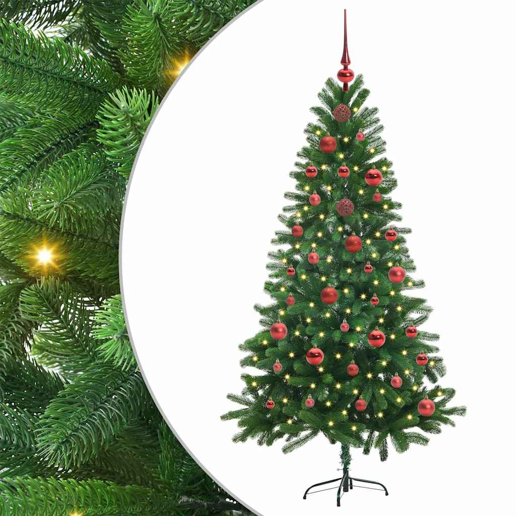VidaXL Sapin de Noël avec 150 LED avec standard vert 150 cm PE