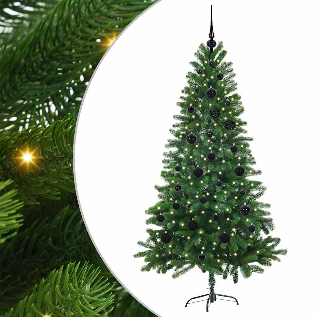 VidaXL Sapin de Noël avec 150 LED avec standard vert 150 cm PE