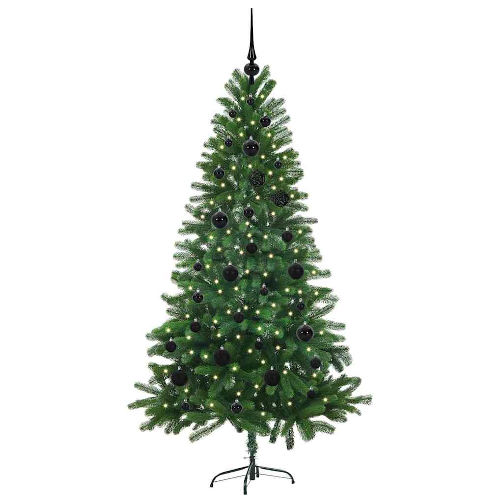VidaXL Sapin de Noël avec 150 LED avec standard vert 150 cm PE