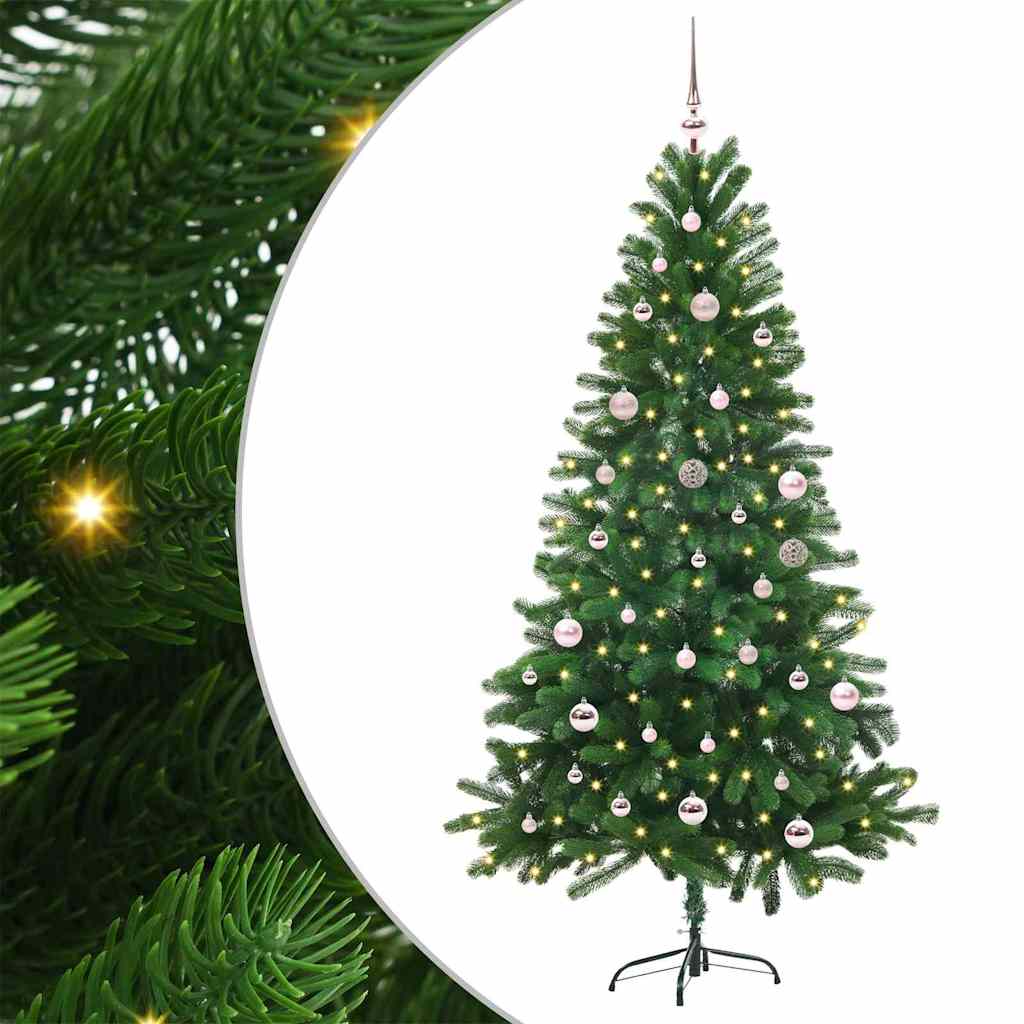 VidaXL Sapin de Noël avec 150 LED avec standard vert 150 cm PE