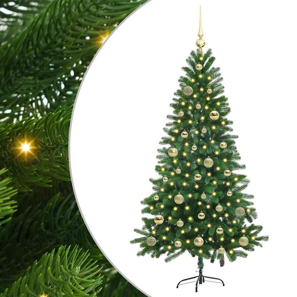 VidaXL Sapin de Noël avec 150 LED avec standard vert 150 cm PE