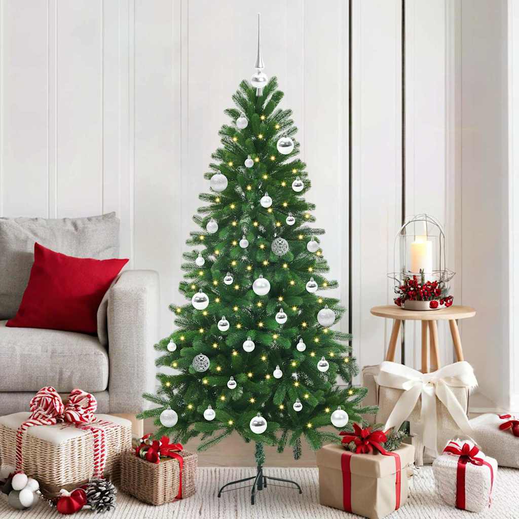 VidaXL Sapin de Noël avec 150 LED avec standard vert 150 cm PE