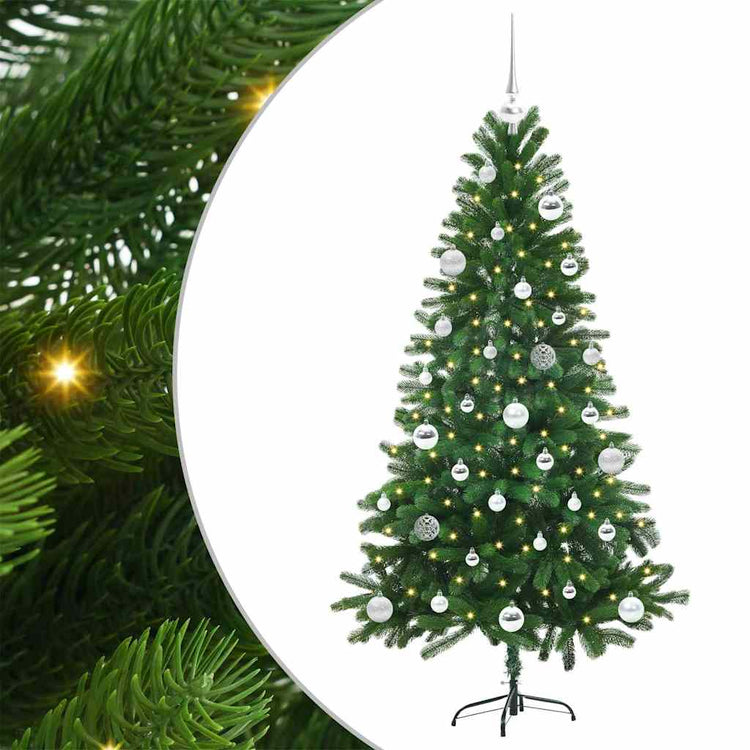 VidaXL Sapin de Noël avec 150 LED avec standard vert 150 cm PE