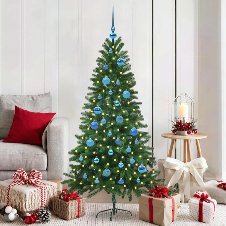 VidaXL Sapin de Noël avec 150 LED avec standard vert 150 cm PE