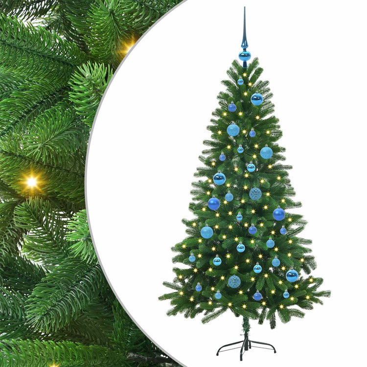 VidaXL Sapin de Noël avec 150 LED avec standard vert 150 cm PE