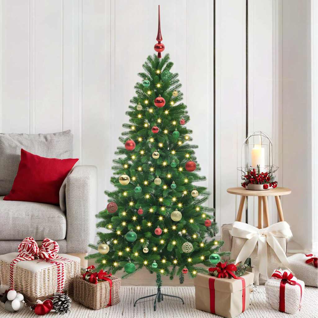 VidaXL Sapin de Noël avec 150 LED avec standard vert 150 cm PE