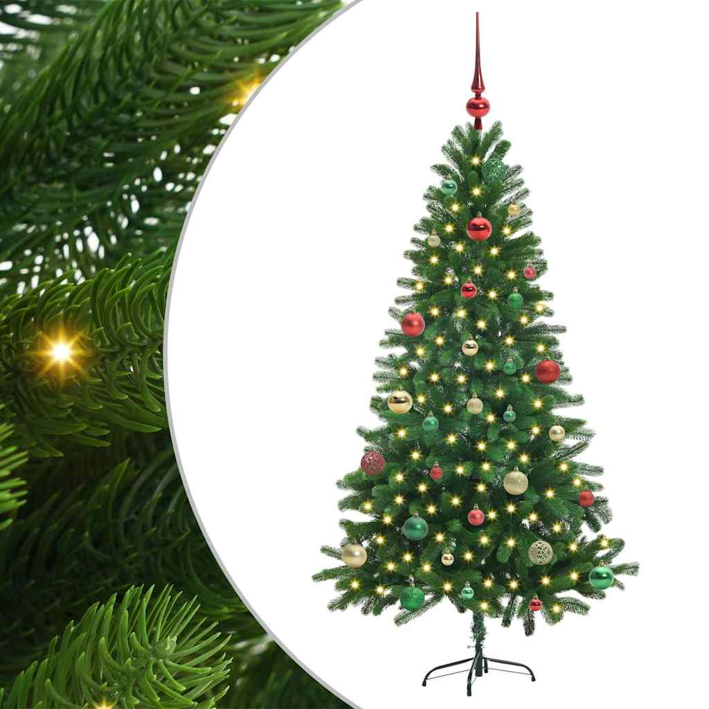 VidaXL Sapin de Noël avec 150 LED avec standard vert 150 cm PE