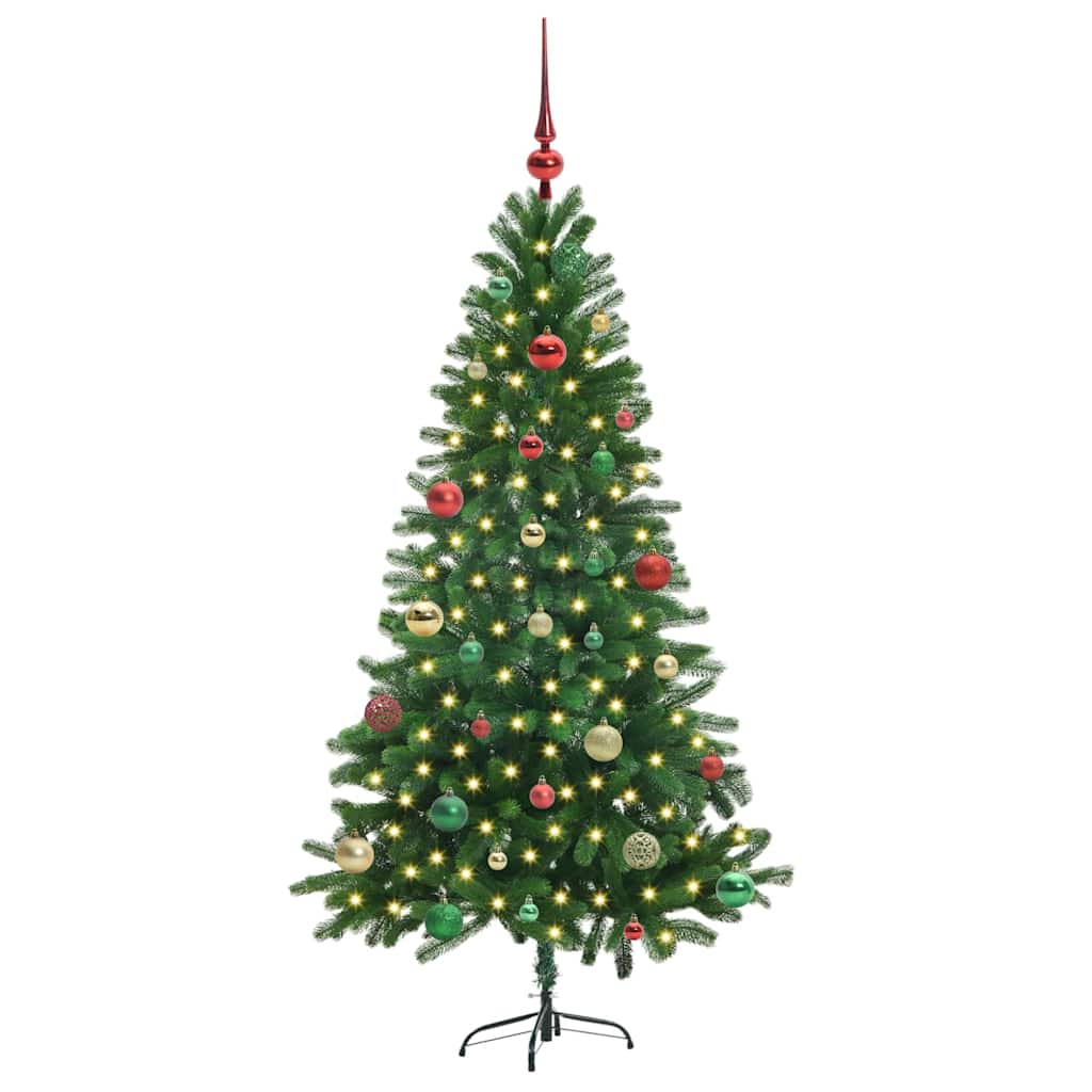 VidaXL Sapin de Noël avec 150 LED avec standard vert 150 cm PE