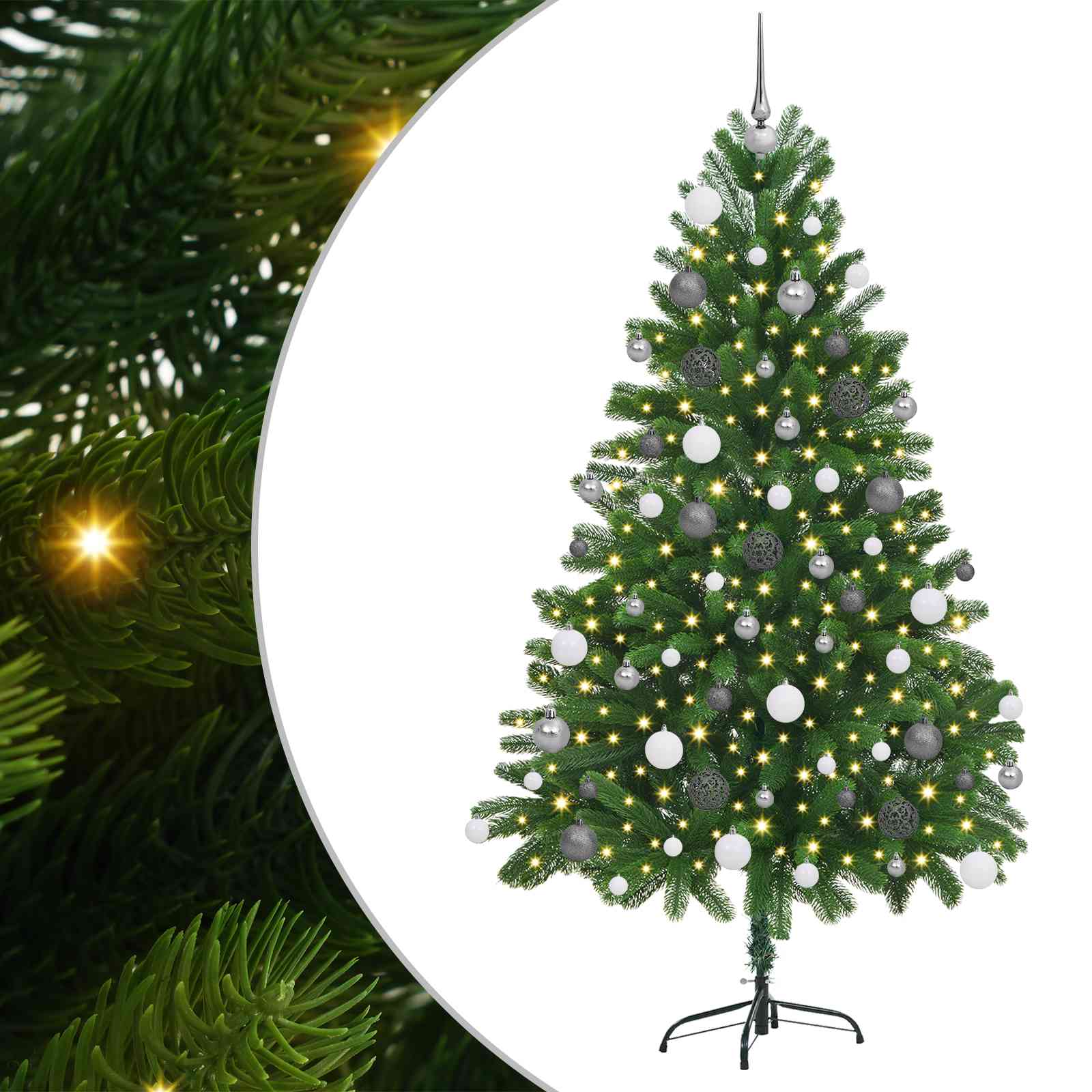 Vidaxx Sapin de Noël avec 300 LED avec standard vert 180 cm PE