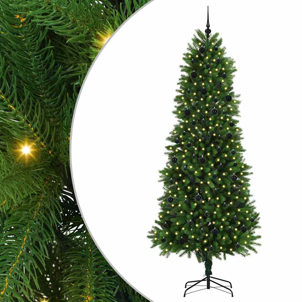 VidaXL Sapin de Noël avec 300 LED avec standard vert 240 cm PE