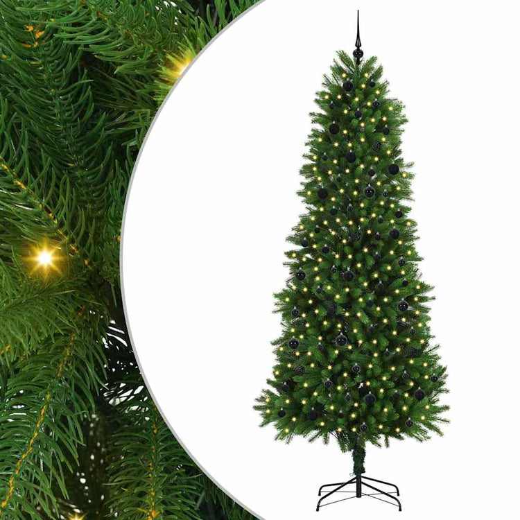 VidaXL Sapin de Noël avec 300 LED avec standard vert 240 cm PE