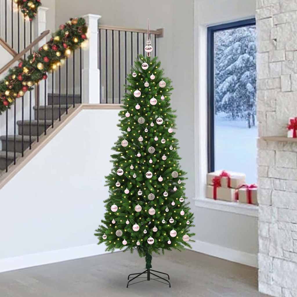 VidaXL Sapin de Noël avec 300 LED avec standard vert 240 cm PE