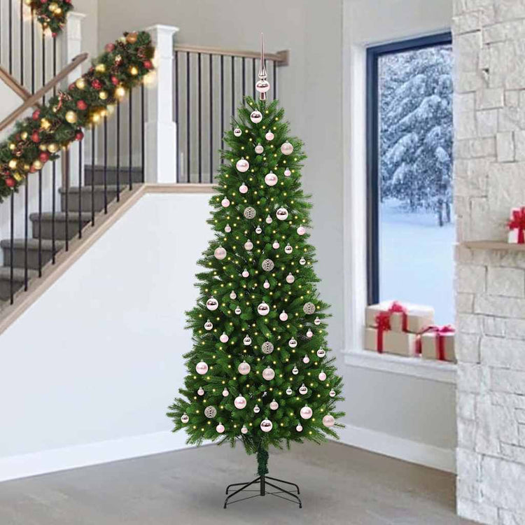 VidaXL Sapin de Noël avec 300 LED avec standard vert 240 cm PE