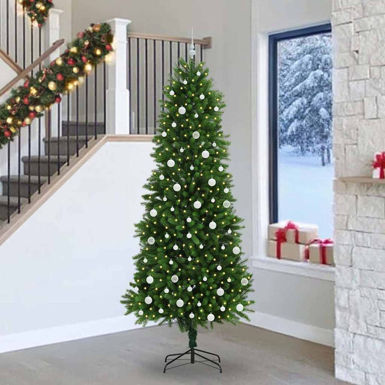 VidaXL Sapin de Noël avec 300 LED avec standard vert 240 cm PE