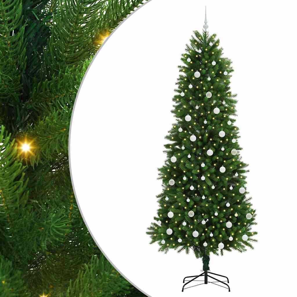 VidaXL Sapin de Noël avec 300 LED avec standard vert 240 cm PE