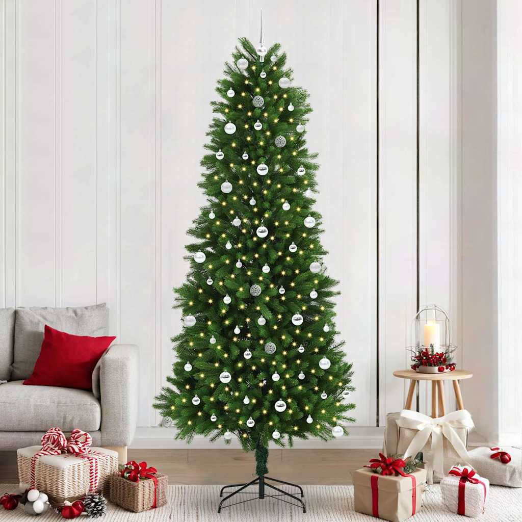 VidaXL Sapin de Noël avec 300 LED avec standard vert 240 cm PE