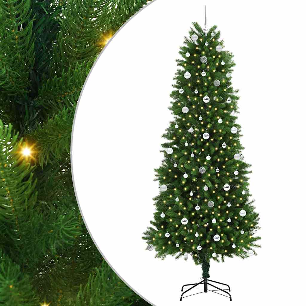 VidaXL Sapin de Noël avec 300 LED avec standard vert 240 cm PE