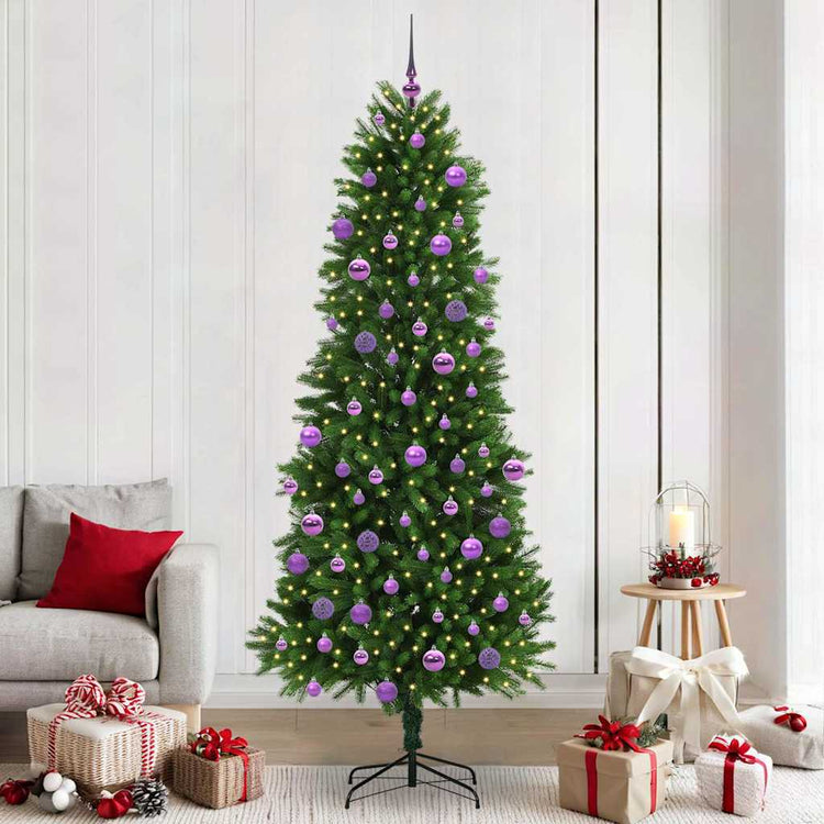 VidaXL Sapin de Noël avec 300 LED avec standard vert 240 cm PE