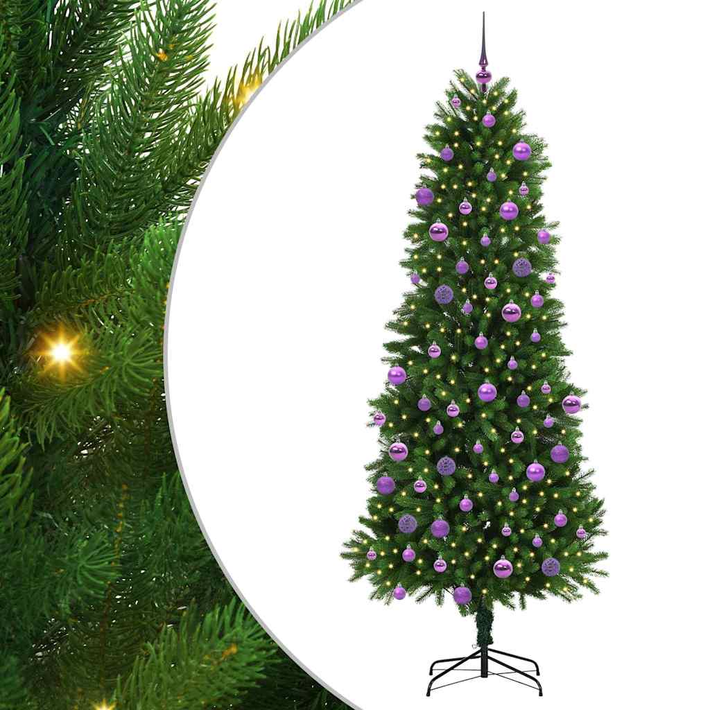 VidaXL Sapin de Noël avec 300 LED avec standard vert 240 cm PE