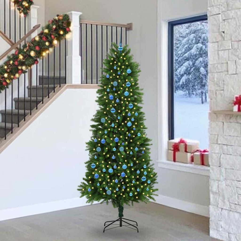 VidaXL Sapin de Noël avec 300 LED avec standard vert 240 cm PE