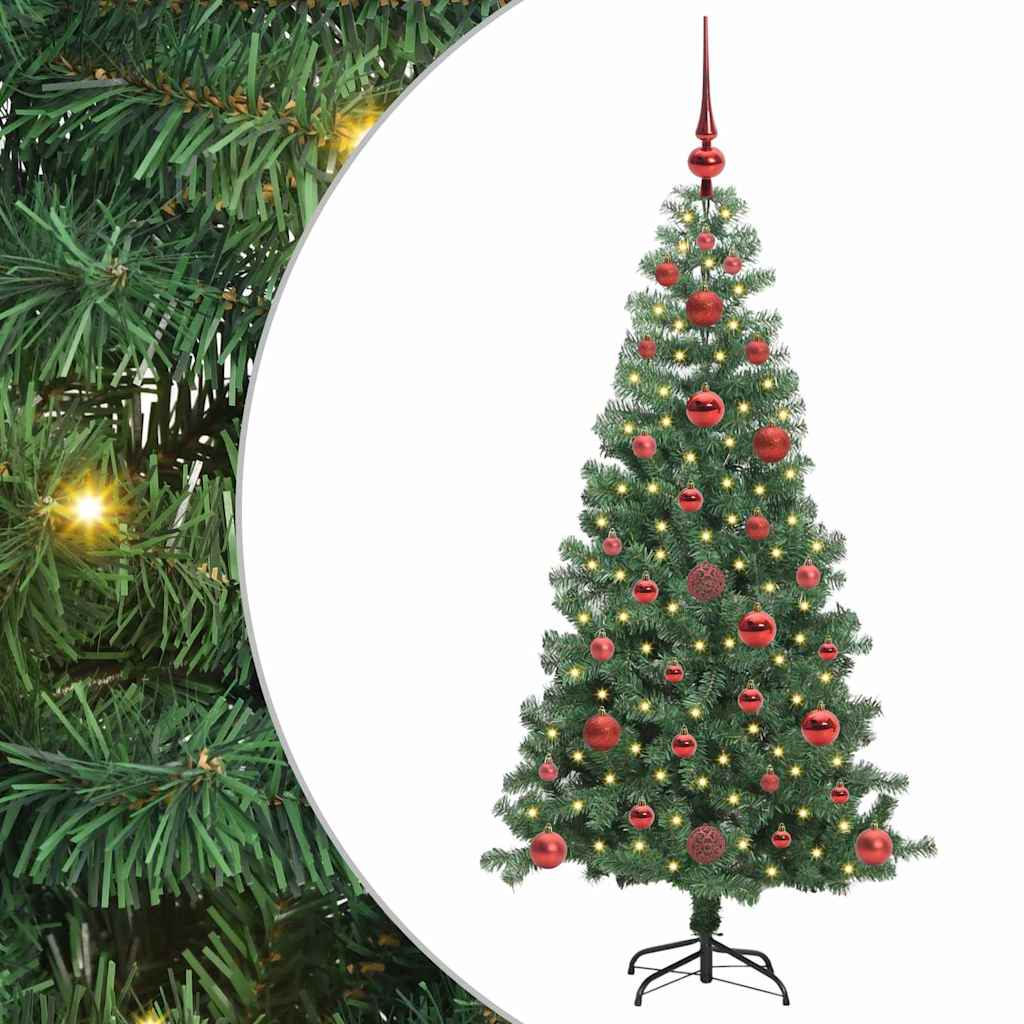 VidaXL Sapin de Noël avec 150 LED avec PVC vert standard 120 cm
